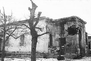 Разрушения зданий музея, 1944 г.